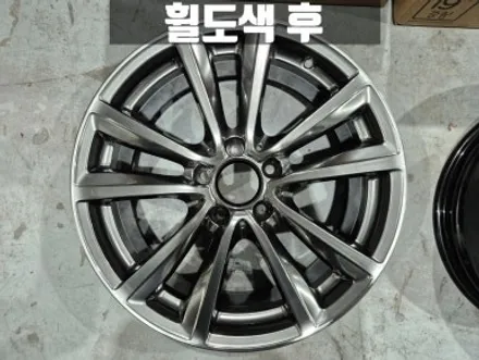 벤츠휠도색 인천 벤츠 C117 CLA 200d 고스트크롬 휠 도색 18인치 콘티넨탈 타이어 교체 / 인천 서구
