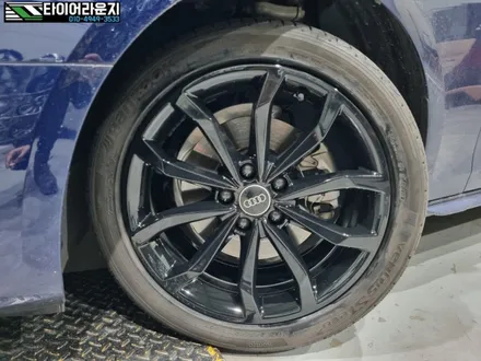 검단휠도색 아우디 A4 검단신도시 유광 블랙 휠 도색 / 인천 서구