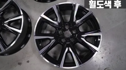 BMW휠도색 인천 BMW F40 M135i 블랙폴리쉬 19인치 휠 복원 도색 / 인천 서구