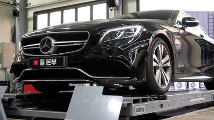 김포휠도색 벤츠 S63 AMG 세미매트블랙 휠 도색 타이어 교체 / 인천 서구