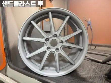 일산휠도색 BMW F10 520d 휠 복원 도색 한국 벤투스 air S 타이어 교체 / 인천 서구