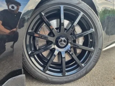 청라휠도색 벤츠 W222 S63 amg 유광 블랙 20인치 순정 휠 도색 / 인천 서구
