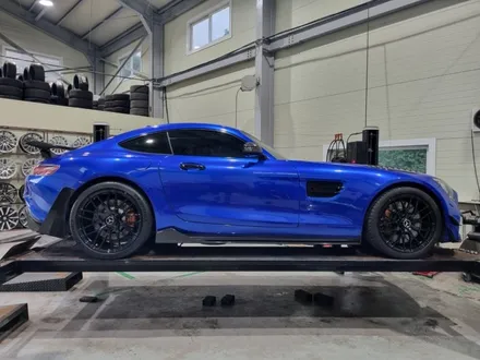 인천 송도휠도색 벤츠 AMG GT S 유광 블랙 20인치 휠 도색 / 인천 서구