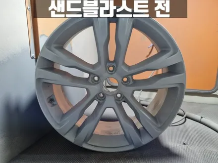 인천휠도색 현대 맥스크루즈 19인치 유광 블랙 휠 도색 비용 / 인천 서구
