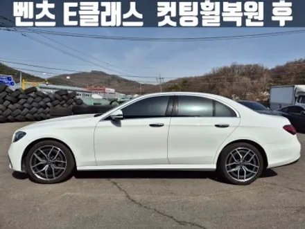 벤츠휠복원 인천 벤츠 W213 E220d 컷팅 휠 복원 굴절 수리 / 인천 서구