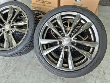 벤츠휠도색 인천 벤츠 C117 CLA 200d 고스트크롬 휠 도색 18인치 콘티넨탈 타이어 교체 / 인천 서구