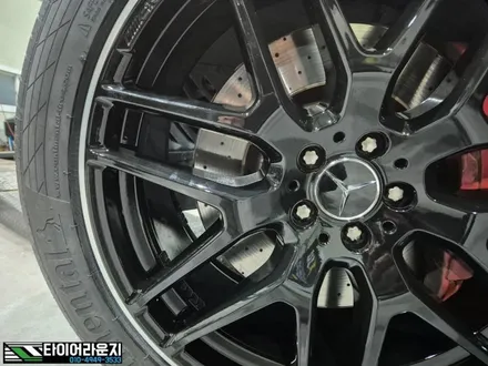 벤츠휠도색 검단 벤츠 W166 AMG GLE 63s 유광 블랙 림폴리쉬 휠 도색 / 인천 서구