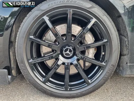 청라휠도색 벤츠 W222 S63 amg 유광 블랙 20인치 순정 휠 도색 / 인천 서구