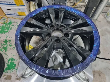 인천휠도색 벤츠 W205 C200 18인치 유광 블랙 휠 도색 비용 / 인천 서구