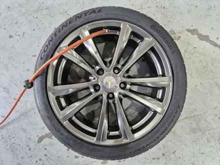 벤츠휠도색 인천 벤츠 C117 CLA 200d 고스트크롬 휠 도색 18인치 콘티넨탈 타이어 교체 / 인천 서구