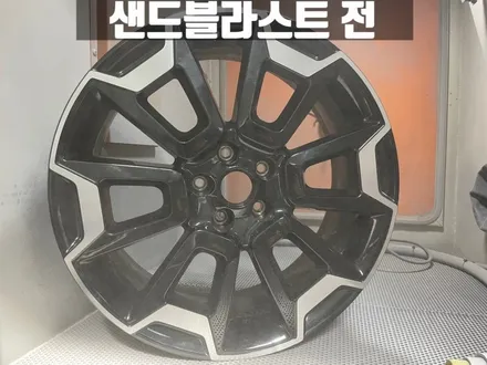 가좌동 휠도색 쏘렌토 크롬죽이기 유광 블랙 휠 도색 / 인천 서구
