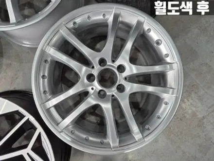 벤츠휠도색 인천 벤츠 R171 SLK 350 브라부스 휠 복원 도색 인치업 타이어 교체 / 인천 서구