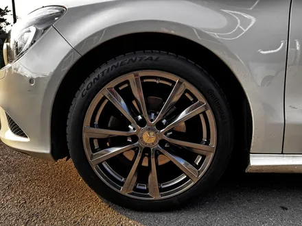 벤츠휠도색 인천 벤츠 C117 CLA 200d 고스트크롬 휠 도색 18인치 콘티넨탈 타이어 교체 / 인천 서구