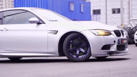 BMW휠도색 BMW E92 M3 휠도색 휠굴절수리 타이어 교체 / 인천 서구