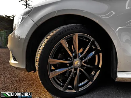 벤츠휠도색 인천 벤츠 C117 CLA 200d 고스트크롬 휠 도색 18인치 콘티넨탈 타이어 교체 / 인천 서구