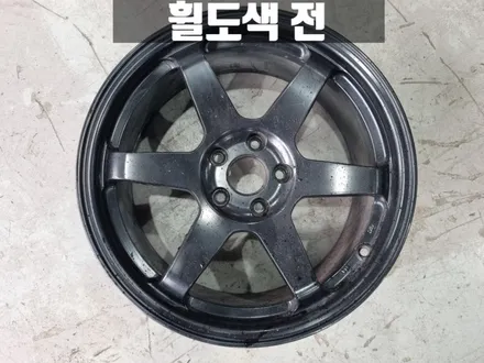 쉐보레 크루즈 17인치 골드 휠 도색 인천휠복원 전문점 / 인천 서구