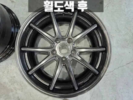 일산휠도색 BMW F10 520d 휠 복원 도색 한국 벤투스 air S 타이어 교체 / 인천 서구