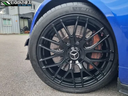 인천 송도휠도색 벤츠 AMG GT S 유광 블랙 20인치 휠 도색 / 인천 서구
