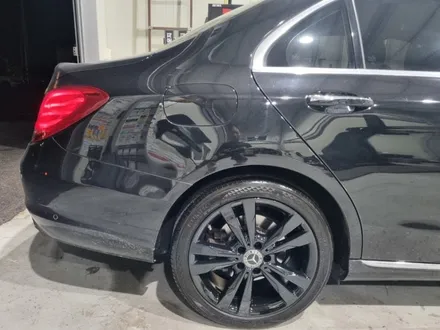 인천휠도색 벤츠 W205 C200 18인치 유광 블랙 휠 도색 비용 / 인천 서구