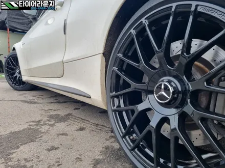 청라 휠도색 벤츠 W205 C63 AMG 한국 벤투스 S1 evo Z AS 타이어 교체 / 인천 서구