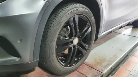 독산동 벤츠 GLA-18인치 블랙유광 분체도색 작업후기 / 서울 구로, 양천, 동작, 관악, 영등포, 부천, 안양