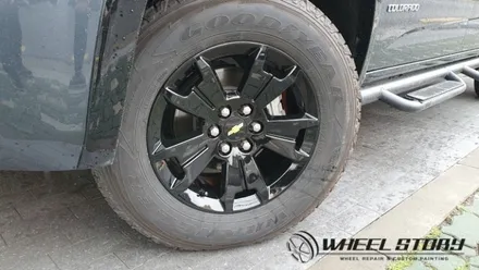 쉐보레 콜로라도 미드나잇에디션 블랙휠 만들기 공항동 방화동 등촌동 화곡동 휠도색전문 / 서울 구로, 양천, 동작, 관악, 영등포, 부천, 안양