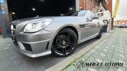 벤츠 SLK350 18인치 고스트크롬 휠도색복원 가격 40만원 / 서울 구로, 양천, 동작, 관악, 영등포, 부천, 안양