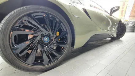 신정동 BMW i8 20인치 휠 블랙유광 분체도색 작업후기 / 서울 구로, 양천, 동작, 관악, 영등포, 부천, 안양