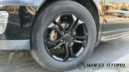 코란도스포츠 18인치 하이그로시블랙휠 휠도색비용문의 / 서울 구로, 양천, 동작, 관악, 영등포, 부천, 안양