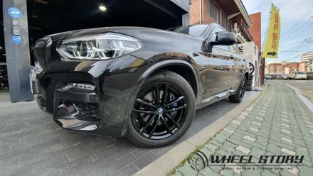 서초동 사당동 서원동 BMW X4 19인치 휠 도색 블랙유광 시공 / 서울 구로, 양천, 동작, 관악, 영등포, 부천, 안양