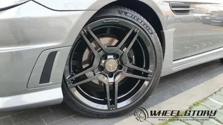 벤츠 SLK350 18인치 고스트크롬 휠도색복원 가격 40만원 / 서울 구로, 양천, 동작, 관악, 영등포, 부천, 안양