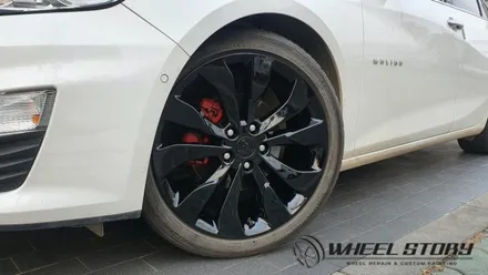 [가산동 신림동 철산동] 말리부 19인치 블랙유광 분체도색 비용 / 서울 구로, 양천, 동작, 관악, 영등포, 부천, 안양