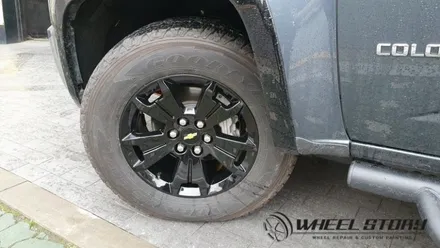 쉐보레 콜로라도 미드나잇에디션 블랙휠 만들기 공항동 방화동 등촌동 화곡동 휠도색전문 / 서울 구로, 양천, 동작, 관악, 영등포, 부천, 안양