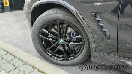 서초동 사당동 서원동 BMW X4 19인치 휠 도색 블랙유광 시공 / 서울 구로, 양천, 동작, 관악, 영등포, 부천, 안양