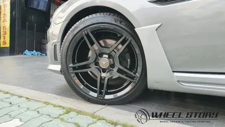 벤츠 SLK350 18인치 고스트크롬 휠도색복원 가격 40만원 / 서울 구로, 양천, 동작, 관악, 영등포, 부천, 안양