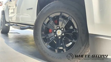 쉐보레 콜로라도 블랙유광 17인치 분체도색 잘하는 곳 휠스토리 / 서울 구로, 양천, 동작, 관악, 영등포, 부천, 안양