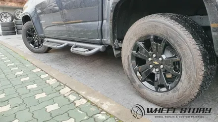쉐보레 콜로라도 미드나잇에디션 블랙휠 만들기 공항동 방화동 등촌동 화곡동 휠도색전문 / 서울 구로, 양천, 동작, 관악, 영등포, 부천, 안양