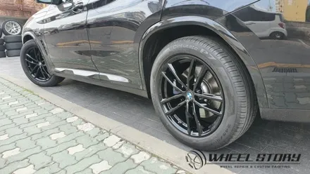 서초동 사당동 서원동 BMW X4 19인치 휠 도색 블랙유광 시공 / 서울 구로, 양천, 동작, 관악, 영등포, 부천, 안양