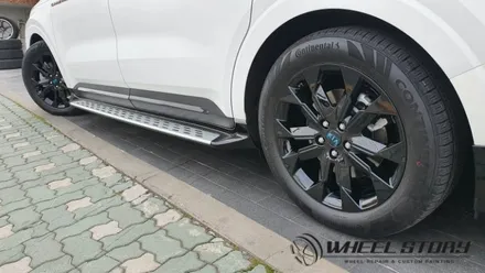 4세대 카니발 블랙휠 만들기 가양동 여의도동 양평동 휠도색전문 휠스토리 / 서울 구로, 양천, 동작, 관악, 영등포, 부천, 안양