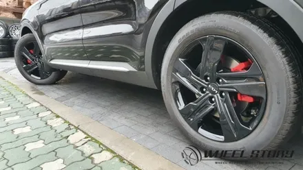쏘렌토 MQ4 하이브리드 분체도색 19인치 블랙유광 레드캘리퍼도색 가양동 가산동 목동 휠스토리 / 서울 구로, 양천, 동작, 관악, 영등포, 부천, 안양