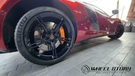맥라렌 650S 앞19인치 뒤20인치 휠도색 블랙유광 가격표 / 서울 구로, 양천, 동작, 관악, 영등포, 부천, 안양