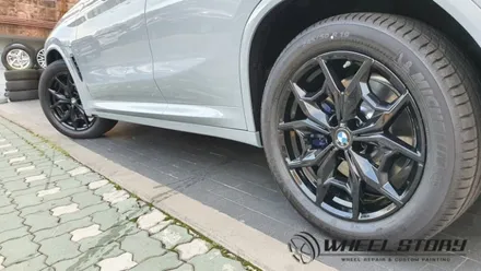 X4 19인치 블랙유광 휠분체도색 사당동 봉천동 내곡동 휠스토리 / 서울 구로, 양천, 동작, 관악, 영등포, 부천, 안양