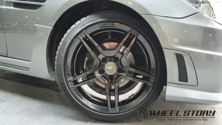 벤츠 SLK350 18인치 고스트크롬 휠도색복원 가격 40만원 / 서울 구로, 양천, 동작, 관악, 영등포, 부천, 안양