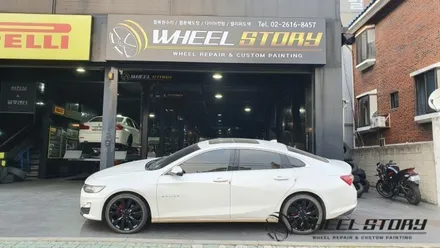 [가산동 신림동 철산동] 말리부 19인치 블랙유광 분체도색 비용 / 서울 구로, 양천, 동작, 관악, 영등포, 부천, 안양