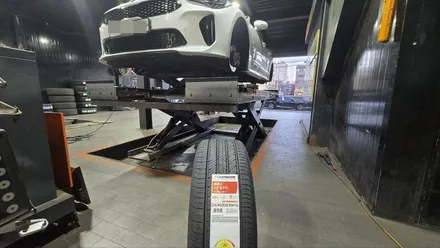 문래동 기아 스팅어 (225/45ZR18)-프리미엄 차량에 적합한 최상의 승차감과 저소음 환경을 잘구현한 한국타이어 슈퍼컴포트 벤투스 에어S / 서울 구로, 양천, 동작, 관악, 영등포, 부천, 안양