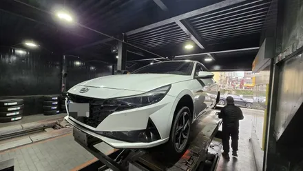 독산동 아반떼 CN7 (225/45ZR17)–정숙성, 승차감, 가성비까지 잘갖춘 추천 국산 사계절타이어, 한국타이어 벤투스 S2 AS / 서울 구로, 양천, 동작, 관악, 영등포, 부천, 안양