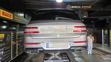 시흥동 제네시스 GV80 (265/50R20)–뛰어난 그립력과 핸들링, SUV에 최적화된 한국타이어 다이나프로 HPX 교체 후기 / 서울 구로, 양천, 동작, 관악, 영등포, 부천, 안양