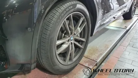 서초동 사당동 서원동 BMW X4 19인치 휠 도색 블랙유광 시공 / 서울 구로, 양천, 동작, 관악, 영등포, 부천, 안양