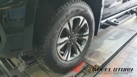 목동 가양동 화곡동 에서 휠도색 맡길수 있는 매장 휠스토리 콜로라도 17인치 블랙유광 분체도장 캘리퍼도색 / 서울 구로, 양천, 동작, 관악, 영등포, 부천, 안양