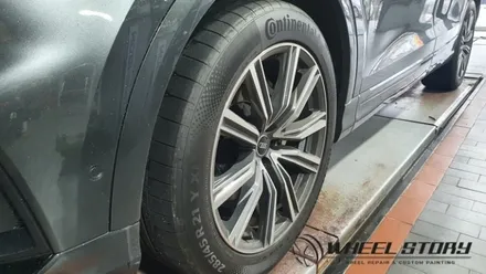 아우디 Q8 21인치 순정휠 블랙유광 휠분체도색 광명동 부천동 가산동 휠도색맛집! / 서울 구로, 양천, 동작, 관악, 영등포, 부천, 안양